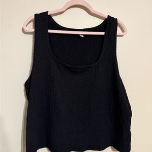 Old Navy Black Textured Tank Top